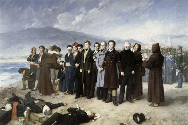Perez, Antonio Gisbert The Execution of Torrijos and His Companions china oil painting image